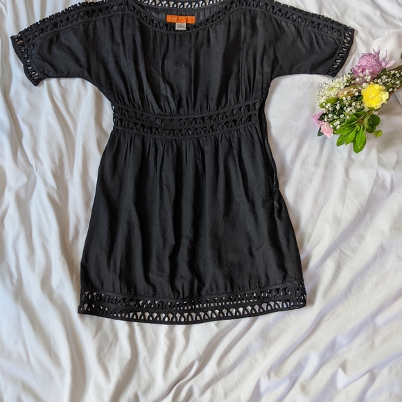 Black silk dress - Picture 4 of 8